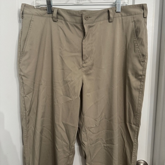 Nike Flat Front Men's Dri-fit Golf Pants Khaki 598445-221 Size 38 Preppy Office - Picture 9 of 12
